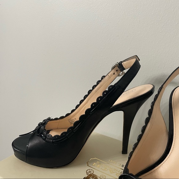 Black Coach Heels - Picture 2 of 10